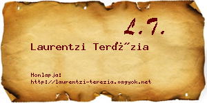 Laurentzi Terézia névjegykártya